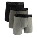 Herren Boxer Shorts Under Armour Perf Tech Solid 6in 3Pack Steel Heather