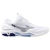 Herren Hallenschuhe Mizuno  Wave STEALTH 6 White/Bellwether Blue  EUR 40,5