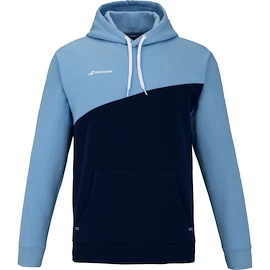Herren Hoodie Babolat Drive Hood Sweat Drive Heritage Blue
