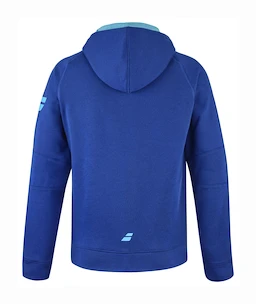 Herren Hoodie Babolat  Exercise Hood Jacket Men Sodalite Blue