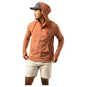 Herren Hoodie Bauer  LTWHT Stripe Hoodie Brick