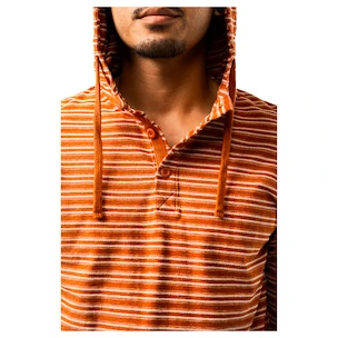 Herren Hoodie Bauer  LTWHT Stripe Hoodie Brick