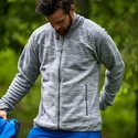 Herren Hoodie Bergans  Hareid Fleece Grey