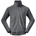 Herren Hoodie Bergans  Hareid Fleece Grey
