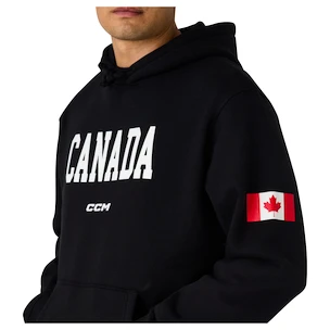 Herren Hoodie CCM  Flag Hood Team CAN Black