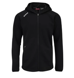 Herren Hoodie CCM LOCKER ROOM FLEECE FULL ZIP HOODIE black