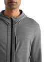 Herren Hoodie Icebreaker  Quantum III LS Zip Hoodie Metro/Black