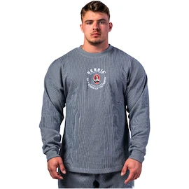Herren Hoodie Nebbia NEBBIA x OLYMPIA Oversized Pullover SIGNATURE 797 blue