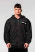 Herren Hoodie Nebbia  Washed-off Zip Up Hoodie GYM BRO Black XL