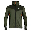 Herren Hoodie Salewa  Agner Hybrid PL/DST M FZ Hdy Dark Olive Melange/0910
