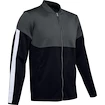 Herren Hoodie Under Armour Athlete Recovery Knit Warm Up Top grau, S