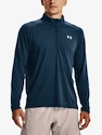 Herren Hoodie Under Armour  STREAKER HALF ZIP-BLU