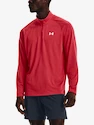 Herren Hoodie Under Armour  STREAKER HALF ZIP-RED