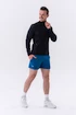 Herren Jacke Nebbia  Long sleeved w hoodie Sporty Zipper Jacket with side pockets “Control” 332 black
