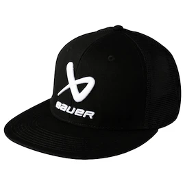 Herren Kappe Bauer Core Flat Brim Snapback Black
