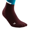 Herren-Kompressionssocken CEP  4.0 Petrol/Dark Red