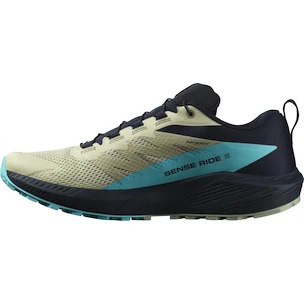 Herren Laufschuhe Salomon Sense Ride 5 Alfalfa / Carbon / Peacock Blue  UK 9