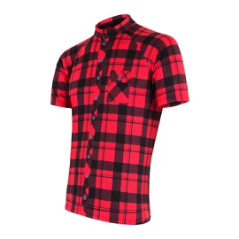 Herren Radtrikot Sensor Cyklo Square Red