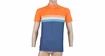 Herren Radtrikot Sensor  Cyklo Summer Stripe Blue/Orange