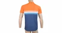 Herren Radtrikot Sensor  Cyklo Summer Stripe Blue/Orange