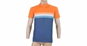Herren Radtrikot Sensor  Cyklo Summer Stripe Blue/Orange