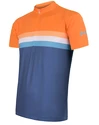 Herren Radtrikot Sensor  Cyklo Summer Stripe Blue/Orange