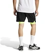 Herren Shorts adidas  Club 2In1 Short Black/Lucid Lemon