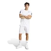 Herren Shorts adidas  Club 3 Stripes Short White