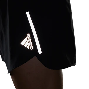 Herren Shorts adidas  Run Fast Reflective Split Shorts Black