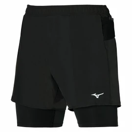 Herren Shorts Mizuno ER 5.5 2in1 Short Black