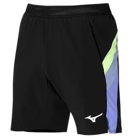 Herren Shorts Mizuno Release 8 in Amplify Black/Techno Green