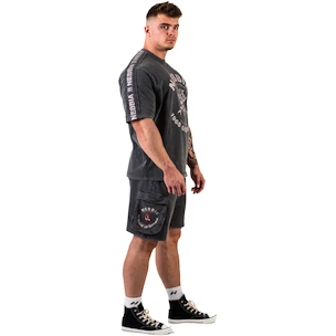 Herren Shorts Nebbia NEBBIA x OLYMPIA Washed Loose Fit Cargo Shorts LEGACY 787 black