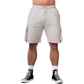 Herren Shorts Nebbia NEBBIA x OLYMPIA Washed Loose Fit Cargo Shorts LEGACY 787 light grey