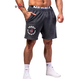 Herren Shorts Nebbia NEBBIA x OLYMPIA Washed Sweat Shorts LEGEND 786 black