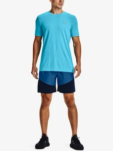 Herren Shorts Under Armour  Knit Woven Hybrid Shorts-BLU