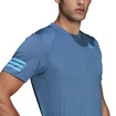 Herren T-Shirt adidas  Club 3-Stripe Blue