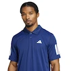 Herren T-Shirt adidas  Club 3 Stripes Polo Dark Blue