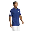 Herren T-Shirt adidas  Club 3 Stripes Polo Dark Blue