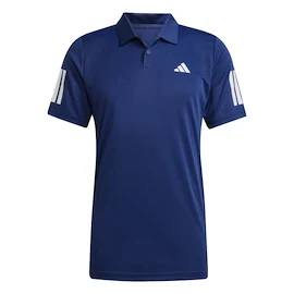 Herren T-Shirt adidas Club 3 Stripes Polo Dark Blue