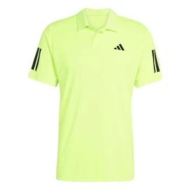 Herren T-Shirt adidas Club 3 Stripes Polo Lucid Lemon