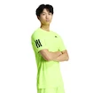 Herren T-Shirt adidas  Club 3 Stripes Tee Lucid Lemon