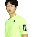 Herren T-Shirt adidas  Club 3 Stripes Tee Lucid Lemon