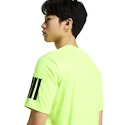 Herren T-Shirt adidas  Club 3 Stripes Tee Lucid Lemon