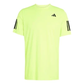 Herren T-Shirt adidas Club 3 Stripes Tee Lucid Lemon