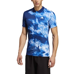 Herren T-Shirt adidas  Melbourne Tennis HEAT.RDY FreeLift Polo Shirt Blue