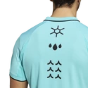 Herren T-Shirt adidas  Paris Freelift Polo Aqua