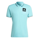 Herren T-Shirt adidas  Paris Freelift Polo Aqua