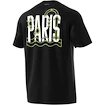 Herren T-Shirt adidas  Paris Tennis Graphic Black