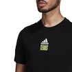 Herren T-Shirt adidas  Paris Tennis Graphic Black
