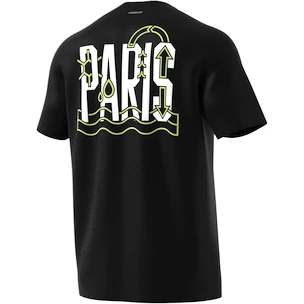 Herren T-Shirt adidas  Paris Tennis Graphic Black